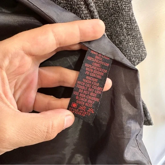 Yoki Women's Gray Warm Cozy Trench Coat Size Small - Picture 6 of 6